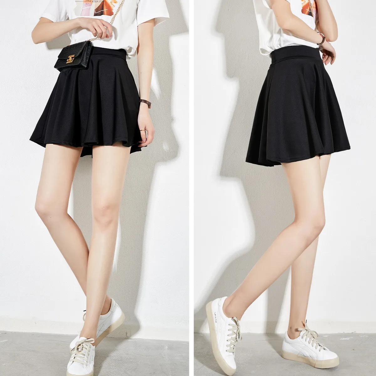 

Black pleated skirt woman black kawaii skirt school mini skirts pleated korean fashion woman 2020 short mini Skirt summer new
