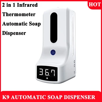 

K9 Automatic Liquid Soap Dispenser Smart Sensor Digital Hands Washing Free Machine Non-Contact Infrared Thermometer 1000ml