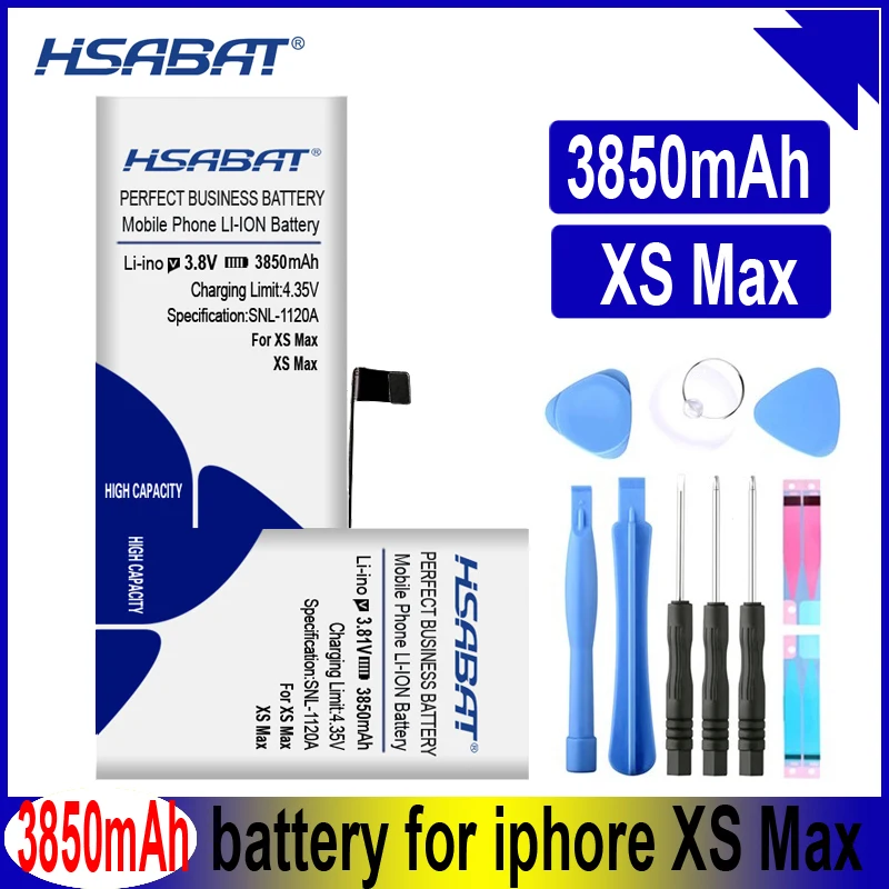 HSABAT 3850mAh аккумулятор для Apple iphone XS XR для iphone XS Max сменные инструменты+ Бесплатный подарок