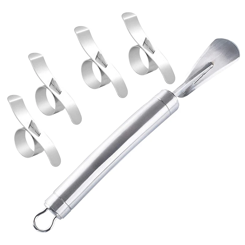 Orange Peeler Tool 5Pcs Citrus Fruit Set Stainless Steel Slicer Curved |