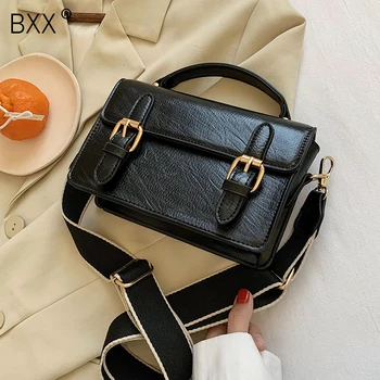 

[BXX] Small PU Leather Crossbody Bags For Women 2020 Autumn Winter Trend Travel Handbags Women's Fashion Shoulder Hand Bag HO660