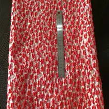 Белый цвет вышивка жаккардовая парча ткань для женщин платье DHL01