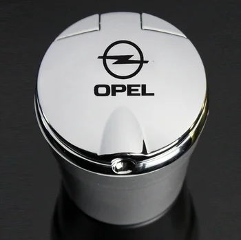 

1Pcs For OPEL Vauxhall Astra H Insignia J Vectra C Corsa Car Ashtray With Led Lights With Logo Creative Personality Car Supplies