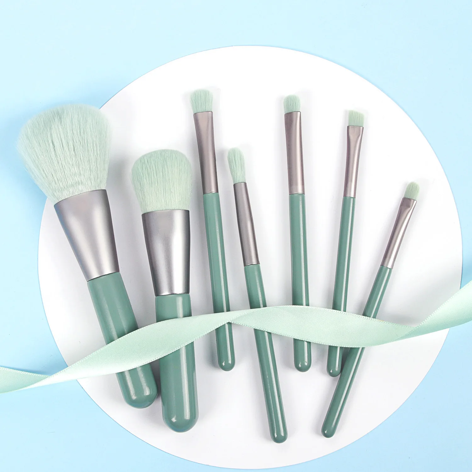 7pcs Makeup Brushes Set with Bag Powder EyeShadow Blending Eyeliner Eyelash Lip Portable Brushes For Makeup pinceis de maquiagem
