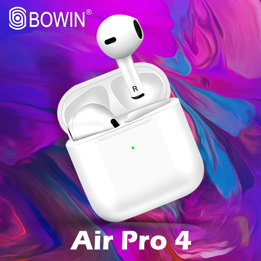 

BOWIN Airpodding Pro 4 TWS Wireless Bluetooth Earphone Headphones Hi-Fi Music Earbuds Sports Gaming Headset for all smartphones