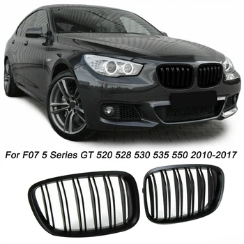 

Black Front Bumper Hood Kidney Grill Grille For-BMW F07 5 Series GT 520 528 530 535 550 2010-2017