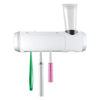 

Multifunctional Toothbrush Sterilizer Box Anti Bacterial Cleaner Wall Mounted Drying Case Home Durable UV Light Disinfection