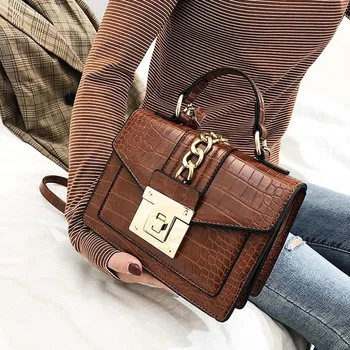 

Alligator Crossbody Bags For Women 2020 Luxury Designer Ladies Hand Tote Shoulder Messenger Bag Sac A Main Female Sling