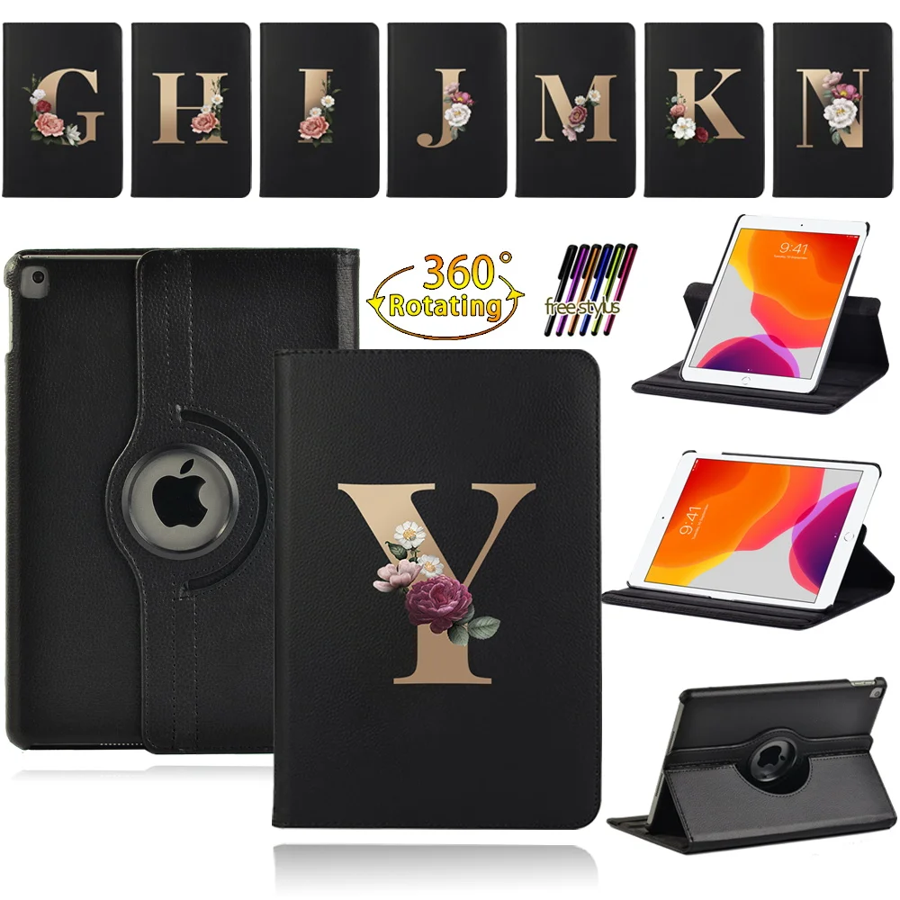 

360 Rotating PU Leather Cover Case for Apple Ipad Mini 4/5/ipad 2/3/4/IPad 5/6/7/8th Print Pattern Tablet Case