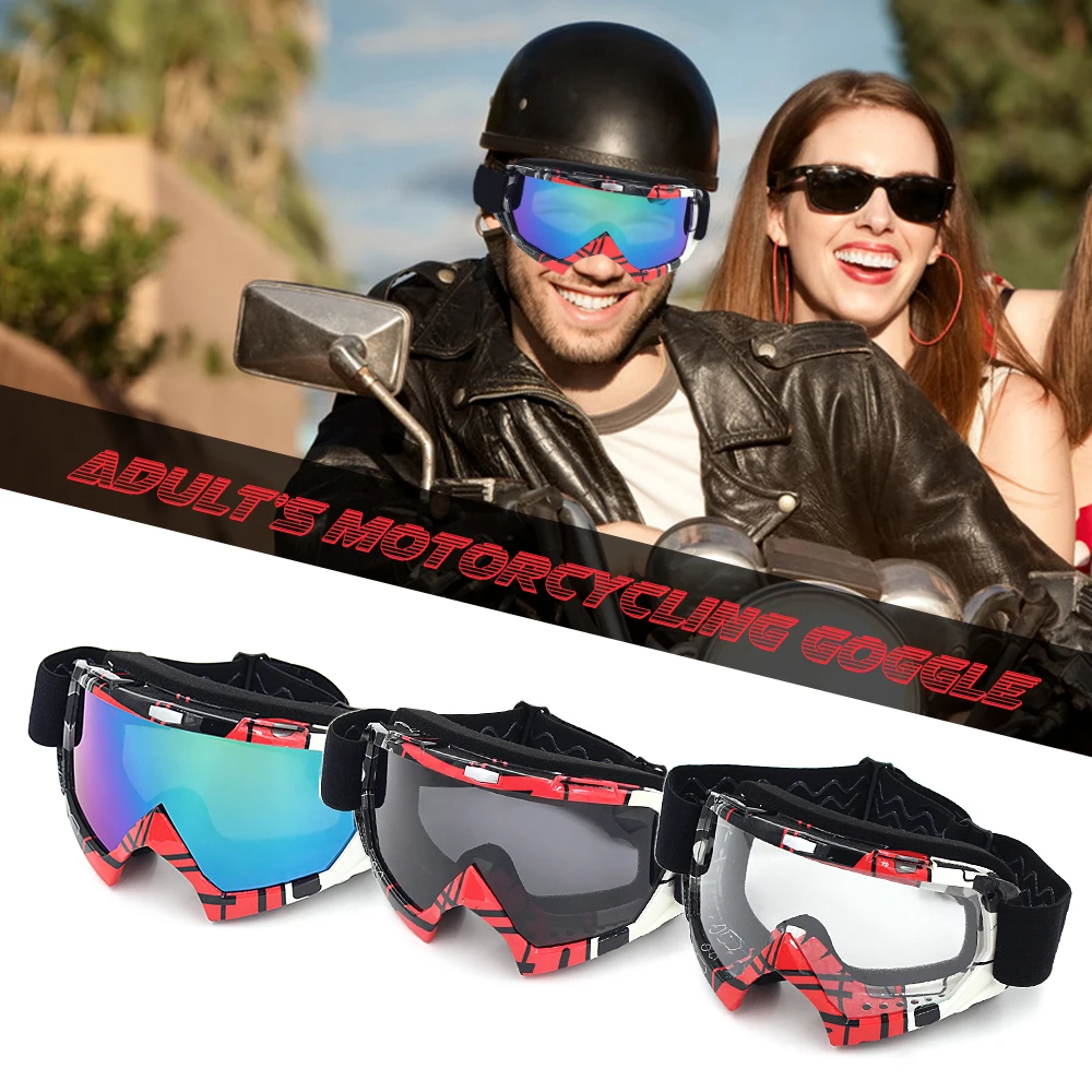 Outdoor Cycling Motorcycle Glasses Sports Motorcycling Goggles Dustproof Windproof UV Protective Glasses Motorbike Accessories