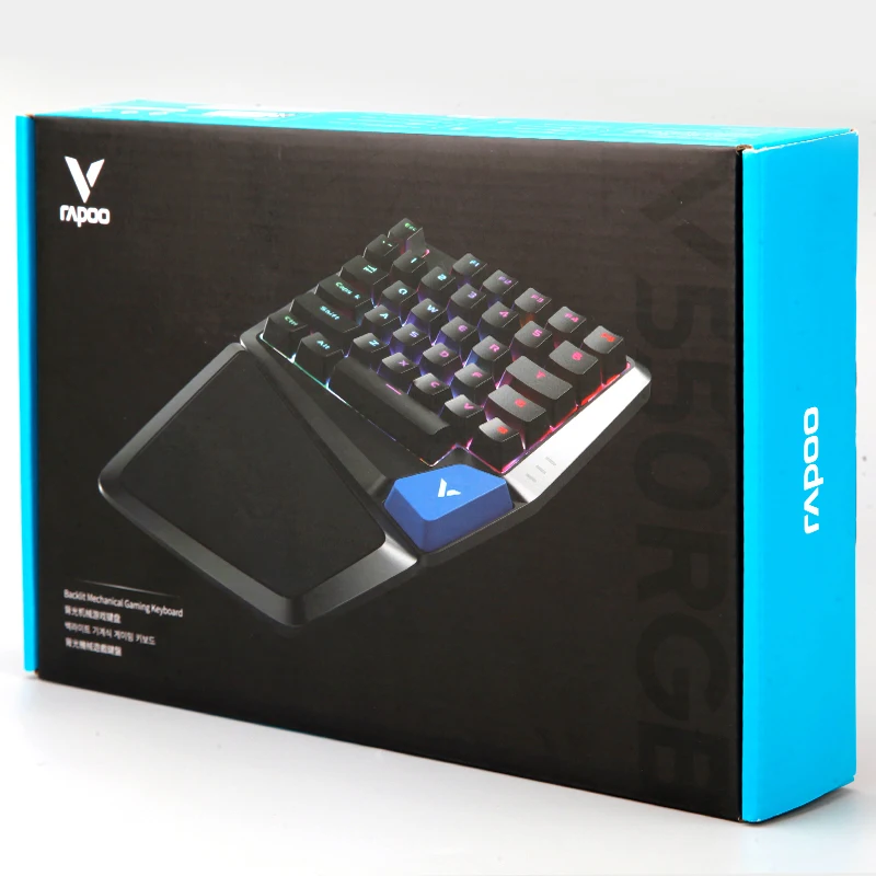 RAPOO V550RGB механическая клавиатура с подсветкой usb Настольный ПК геймер для игровой клавиатуры 35 клавиш для pubg для overwatch
