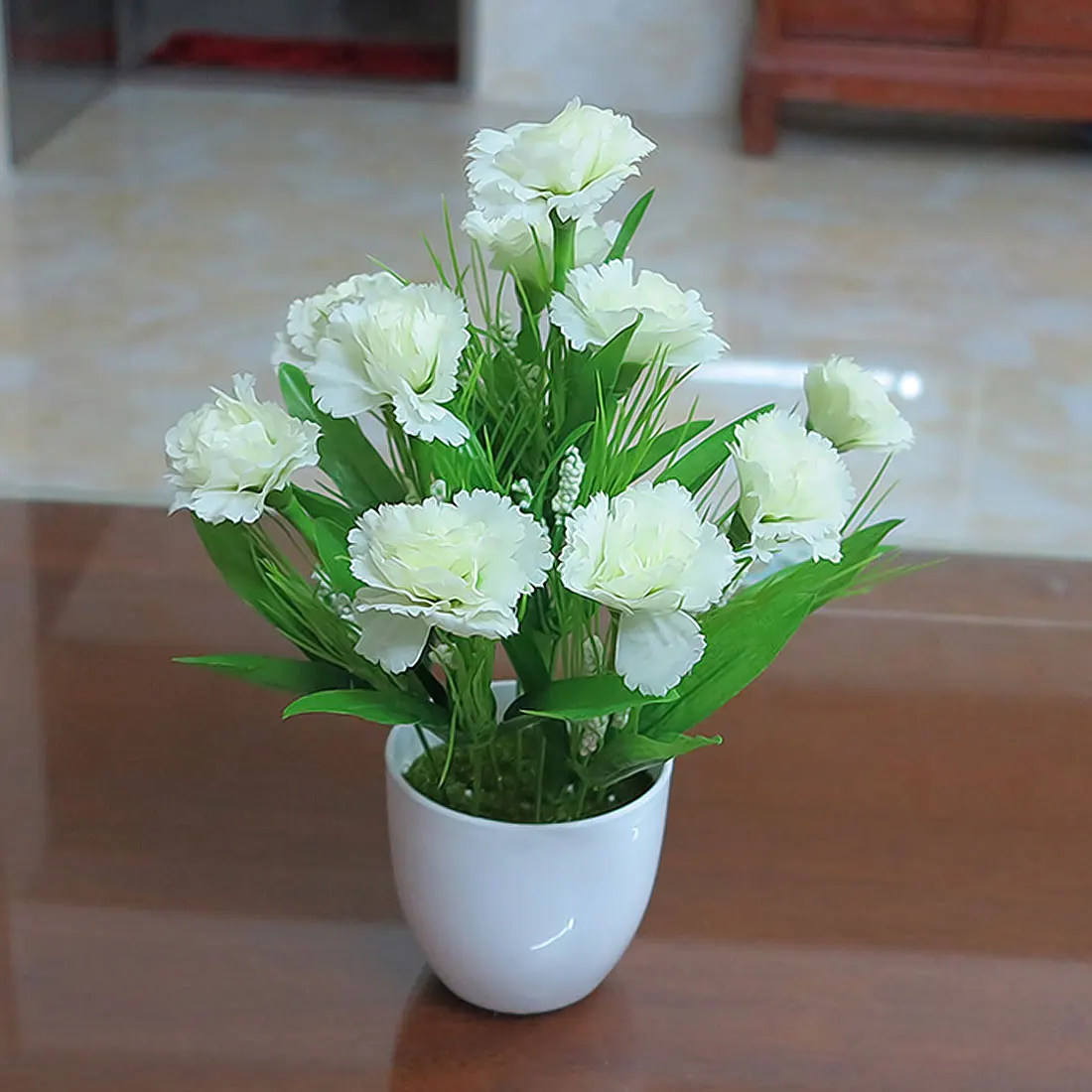 

Artificial Flowers 10 Heads 1 Bouquet Cheap Carnations Silk Decorative Fake Flowers Mother's Day DIY house Decoration