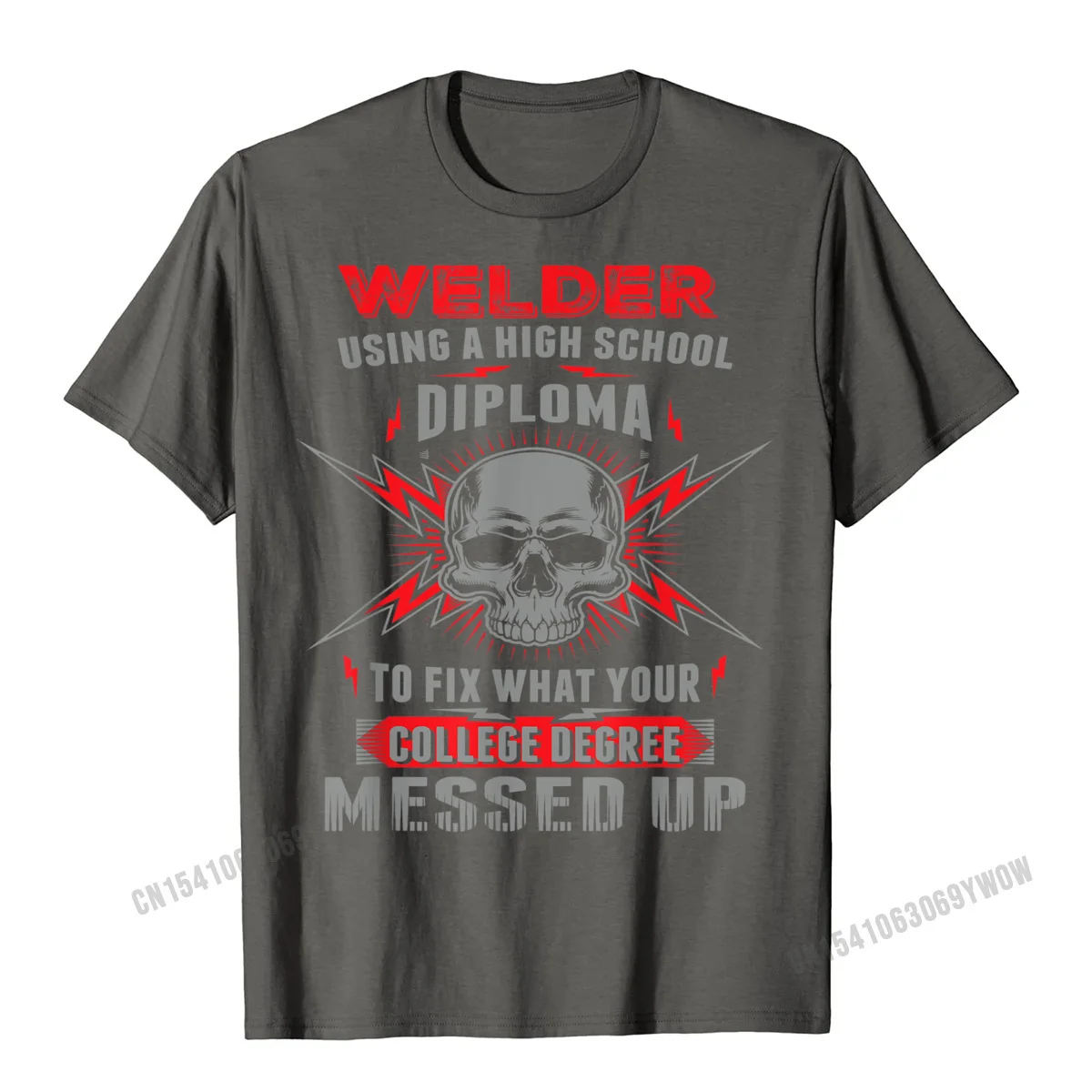 Funny Welding Proud Welder Tshirt__874 Round Collar Tshirts Summer/Fall Printed On Tees New Design 100% Cotton Tops & Tees Men's Funny Welding Proud Welder Tshirt__874 carbon
