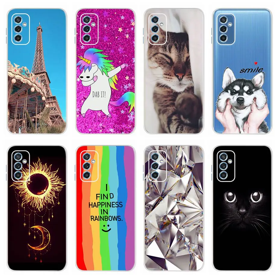 Per Samsung M52 5G Custodia Cover Posteriore Per Samsung Galaxy M52 5G Galaxy M52 M 52 M526 Custodia Morbida In Silicone M526B Custodia In Tpu Traspar