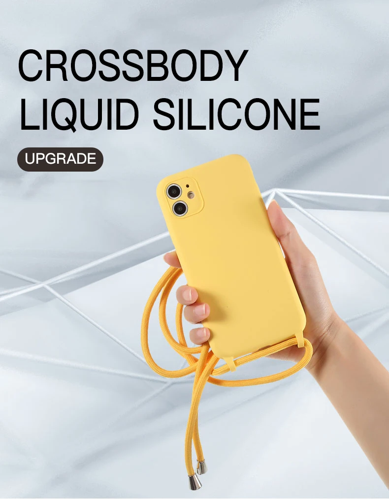 lifeproof case iphone 11 Original Liquid Silicone Cases For iPhone 13 12 11 Pro XS Max X XR SE2 8 7 Plus 6 Soft Candy Cover+Crossbody Lanyard Neck Strap iphone 11 wallet case