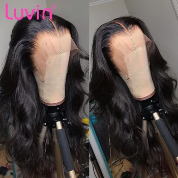 

Luvin 250 Density 10- 26 Inch Lace Front Human Hair Wigs For Black Women Body Wave Remy Brazilian Lace Frontal Wig Short Bob Wig