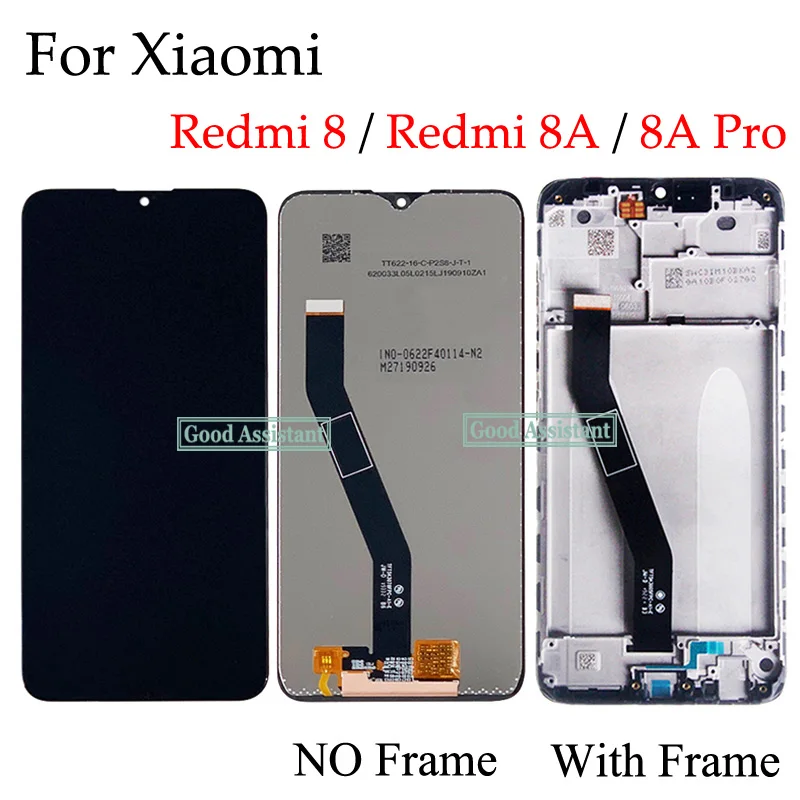 ЖК-дисплей с рамкой для Redmi 8 / 8A Global Pro 100% дюймов 6 2 кодирующий преобразователь