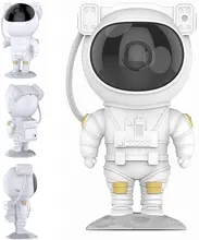 Astronaut Galaxy Starry Sky Projector with Timer, Remote Control 360° Adjustable Design USB Night Light, Suitable for Family