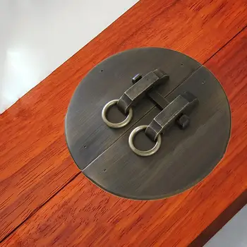 

160mm Patterns Copper Circular Piece With Chinese Furniture Brass Hardware Latch Cabinet Face Plate Door Pull Handle Copper