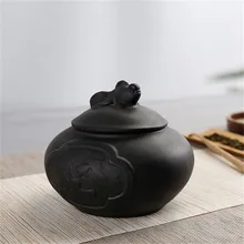 Китайский Стиль Чай ящик для хранения Керамика банок герметичные емкости для хранения специй Мини Чай горшок для Кухня Еда Органайзер рассеянного Чай бак, канистра