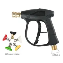 Высокая Давление автомобиля стиральная машина водяной пистолет-распылитель+ 5 быстрое соединение струя воды автомойка пистолет Сопло-насадка для автомобиля инструменты для шайбы дропшиппинг