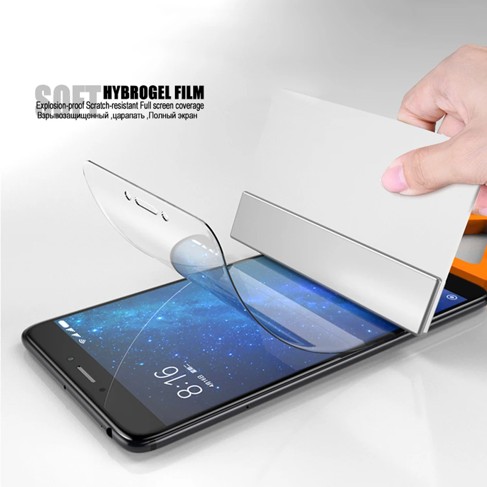 Мягкий чехол с полным покрытием для xiaomi mi max 2 3 Гидрогелевая пленка не стеклянная