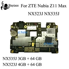 Оригинальная использованная протестированная разблокированная материнская плата для zte nubia Z11 MAX NX523J NX535J материнская плата логическая плата oard схемы плата гибкий кабель