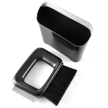 

Coffee Grinder Powder Cleaning Brush Coffee Machine Brush Mini Bar Counter Brush Combination of Broom and Dustpan Black