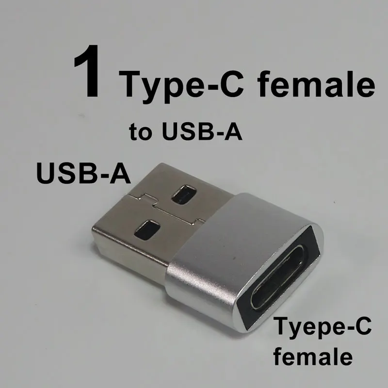 1 Type-C female Type-C мама к micro-USB папа к кабелю USB3.0 Женский адаптер конвертера OTG - Цвет: 1 Type-C female