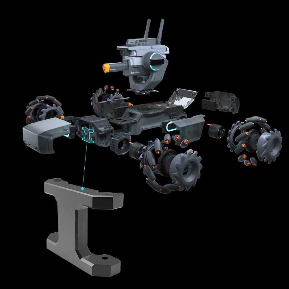 Аксессуары для DJI RoboMaster S1 передняя ось руки высокой прочности Torsion образовательный робот алюминиевый сплав Электроника Запчасти