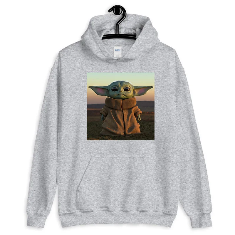 Mandalorian Sweatshirt Men Star Wars Baby Yoda Space Opera TV Series Hoodies Harajuku Science Fiction Movies Hoodie Male Clothes - Цвет: 23