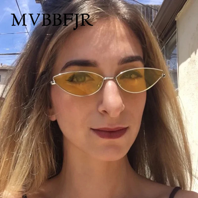 MVBBFJR Модные женские солнцезащитные очки с кошачьим глазом металлические мужские