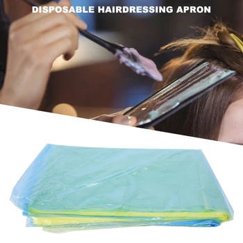 

90x132cm 50pcs Professional Disposable Hairdressing Apron Hair Cutting Dyeing Cape Gown Home Salon Hairdressing Coloring Tools