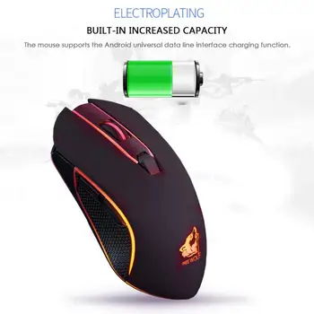 

USB Rechargeable X9 Wireless Mouse 1800DPI Silent LED Backlit Optical Ergonomic Design Gaming Mouse Computer Peripherals
