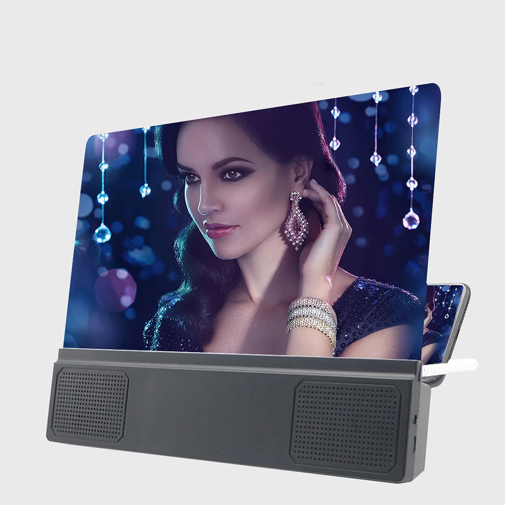 

12 Inch Folding Enlarged 3D Phone Screen Magnifier Amplifier Telephone Enlarger for Smartphone Phone Screen Magnifier