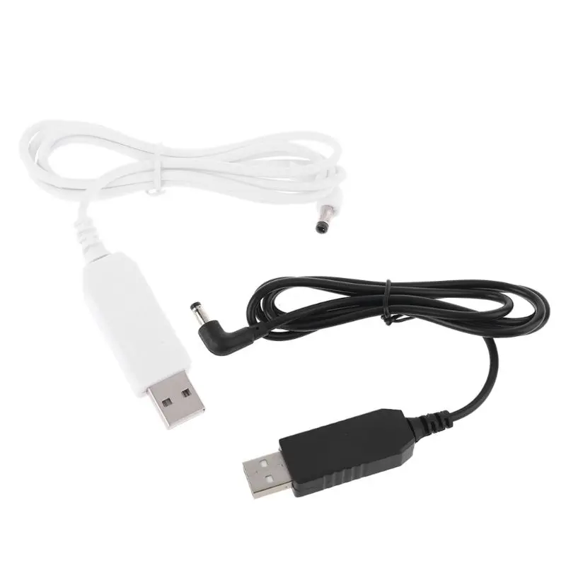 Universal USB de 90 grados 5V a 12V 12V 4,0x1,7mm Cable de alimentación para Tmall Altavoz Bluetooth inteligente Echo Dot 3rd Router LED Strip1m