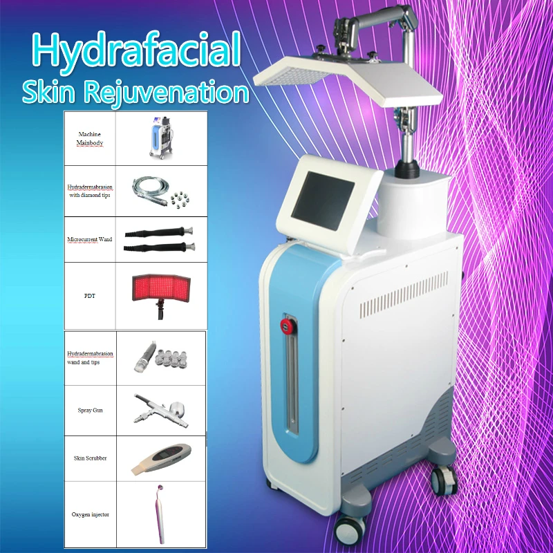 

High Quality Multi-Functional Hydra facial Skin Rejuvenation Machine PDT Bio-Light Therapy Wrinkle Removal For Skin