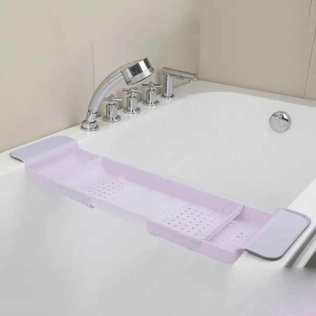 Retractable Menguras Bak Mandi Rak Bak Mandi Plastik Penyimpanan Perlengkapan Mandi Kamar Mandi Aksesoris Pegangan Rantang Papan Wastafel Peralatan Penyimpanan Pemegang Rak Aliexpress