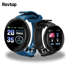 Rovtop D18 Bluetooth Смарт-часы для мужчин и женщин кровяное давление смарт-трекер Шагомер 116 плюс умные часы для Android IOS