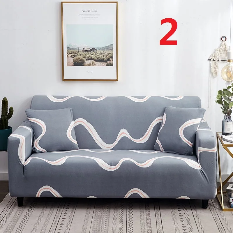 latest design luxury sofa covers cheap spandex sofa cover elastic stretch set sofa cover - Цвет: Бургундия