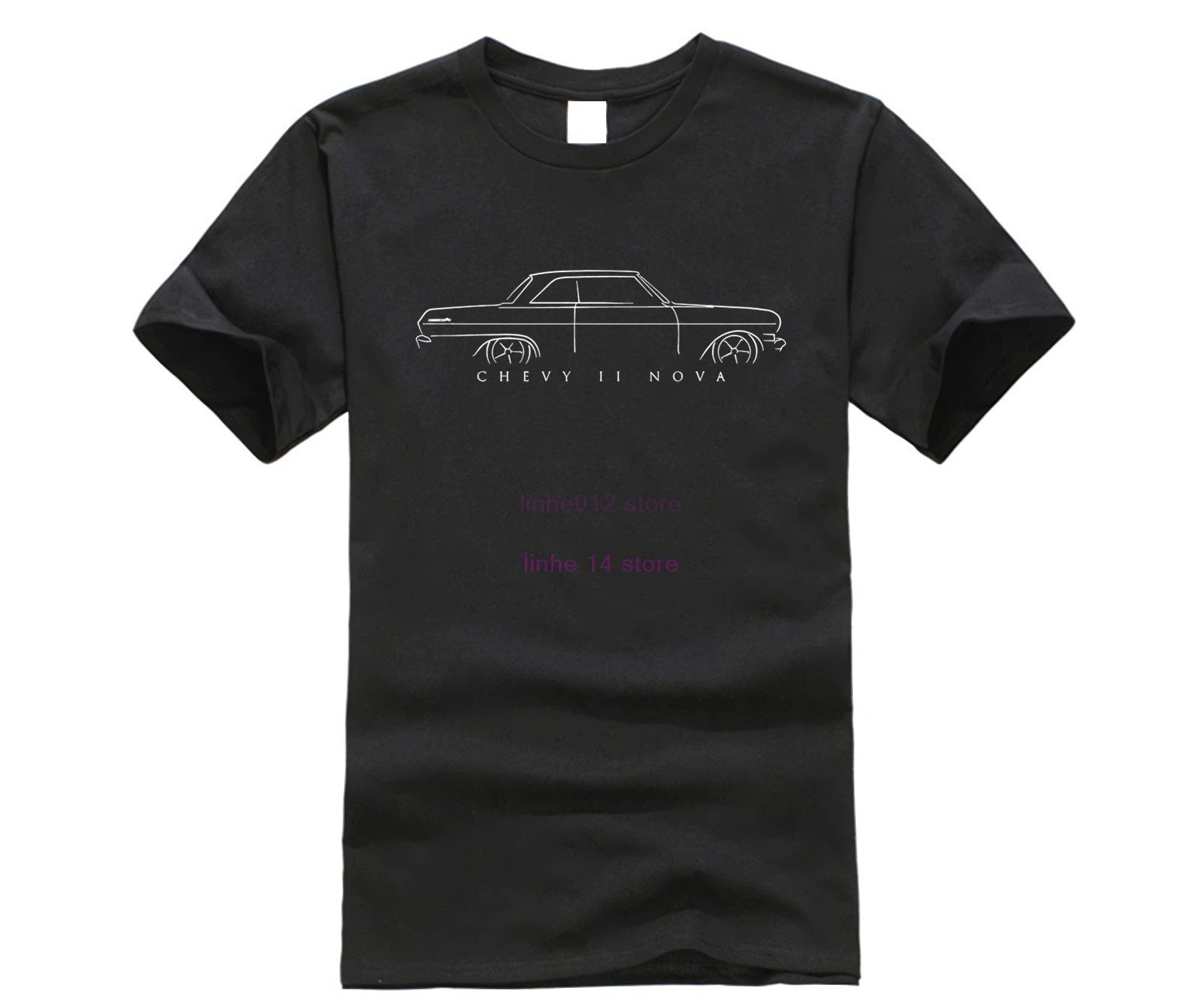Футболка Chevy 2 Nova-Stencil летняя мужская футболка с принтом | Мужская одежда