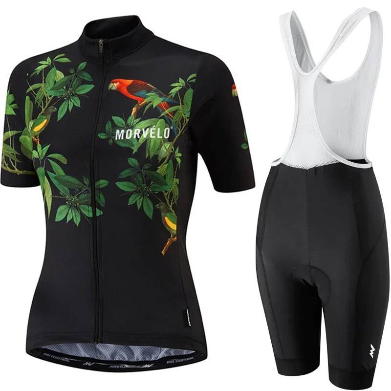 Morvelo Pro cycling jersey summer women Short Sleeve cycle clothing MTB Ropa Ciclismo Bicycle maillot Bib shorts Set | Спорт и