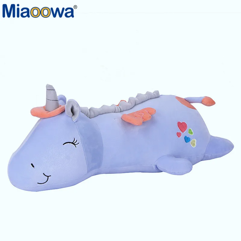 Lovely Glowing Unicorn Plush Toys Stuffed LED Unicorn Sleep Pillow Kawaii Animal Toy Soft Unicornio Peluche 2