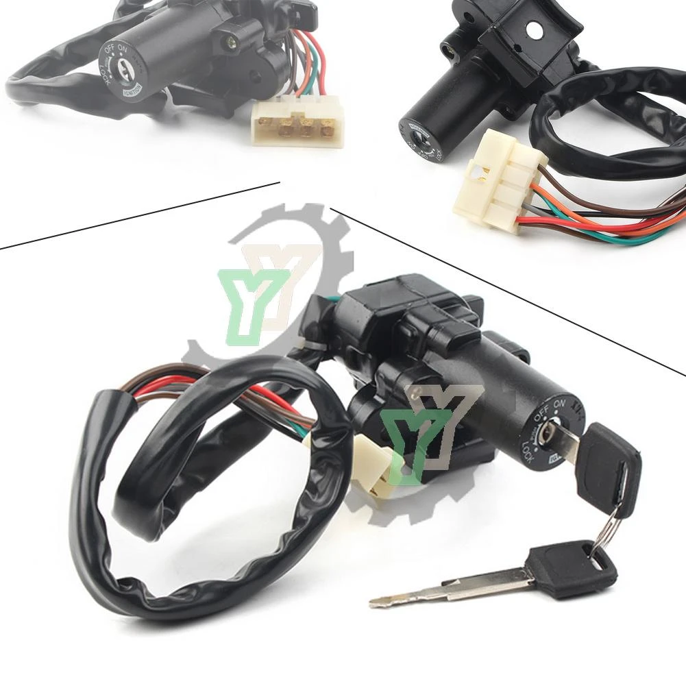 Motorcycle 7 Pin Ignition Switch Start Lock Key Set For Kawasaki Ninja 250r 300 250sl Ex250