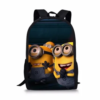 

New Minions Printing Kids School Bags for Boys Girls Backpack Children Cute Schoolbag Kindergarten Toddler Orthopedical Satchel