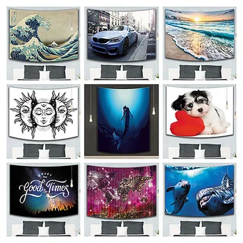 

Hanging Cloth Bohemian Beach Scenery Home Wall Decoration Tapestry Online Celebrity Hanging Painting Live Decoration