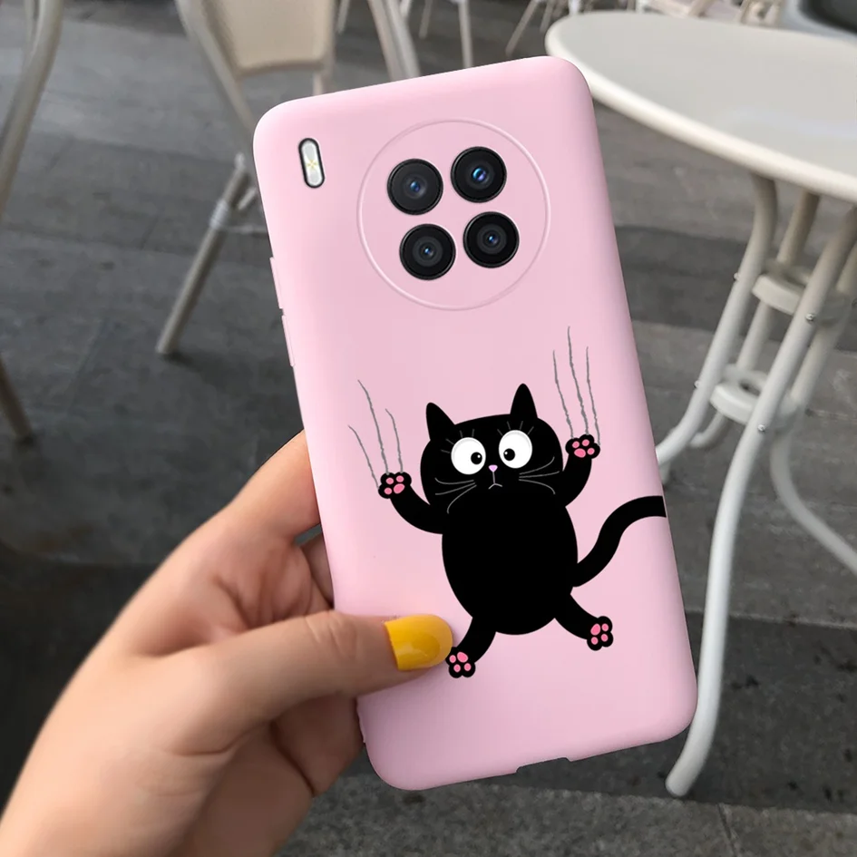 wallet cases For Huawei nova 8i 4G Case Lovely Cow Pig Pets Cartoon Soft Cover For Huawei Nova 8i 2021 Coque nova8i 8 i Honor 50 Lite Housing phone dry bag Cases & Covers