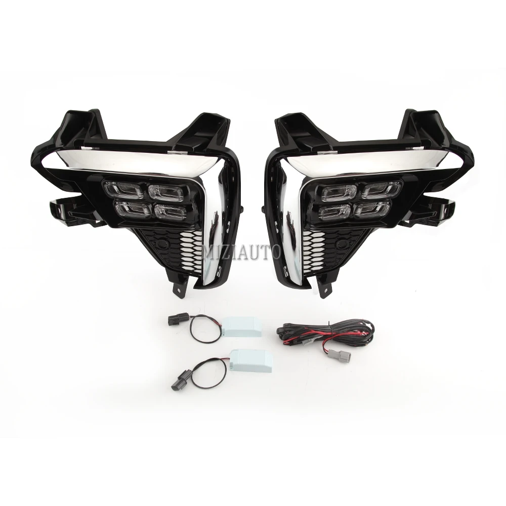 2Pcs LED Daytime Running Light For Kia K3 Cerato 2018 2019 2020 Flowing Turn Signal Relay 12V Car DRL Fog Lamp foglights