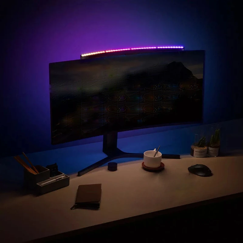 LYMAX Desk Lamp Dimming Control Eye-Care Office Home Study Reading Screen Monitor Computer Curved Surface Screen Hanging Lamp led lamp,smart night lamp,smart led bulb,led rhythm lamp,computer screen light