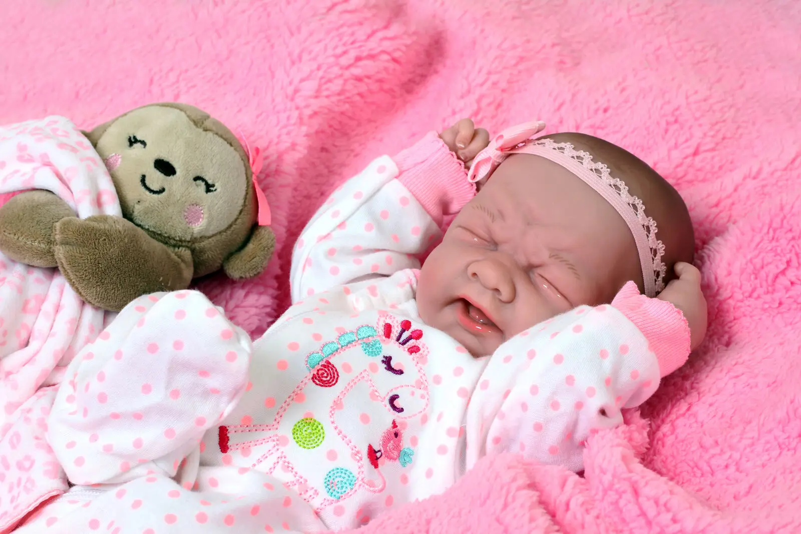 

Crying 14 Inch Reborn Baby Girl Doll Vinyl Silicone Newborn Early Birth Live Like Reborn Baby Girl Toy Child Comes with Gifts